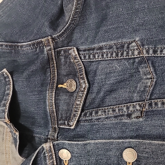 GAP Icon Jean Jacket Cotton Spandex Stretch Blend Denim Women's XS - Picture 4 of 16